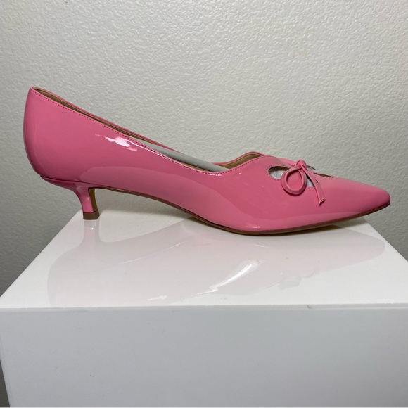 NWB Journee Collection Pointed Toe Kitten Heel Pink Pumps - Picture 8 of 12